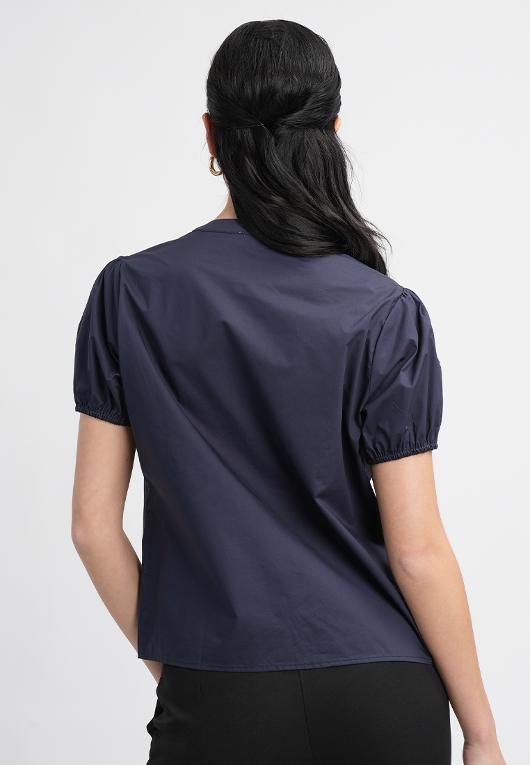 Sarah Button-Down Puff Sleeve Blouse