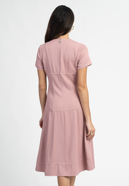 Sarie Fit-and-Flare Midi Dress