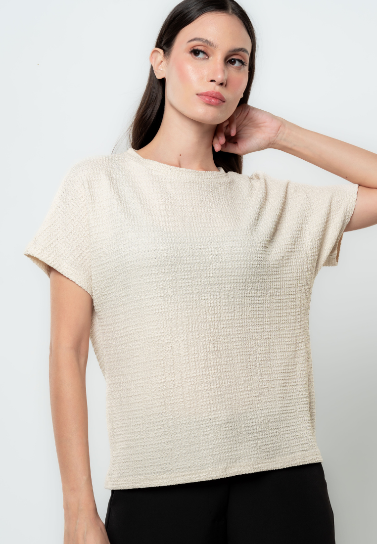 Althea Textured Flat Knit Top