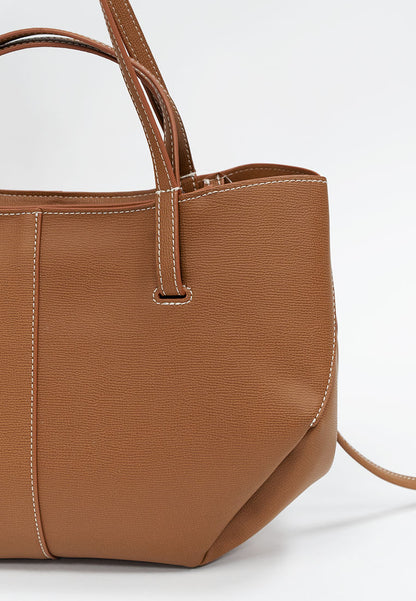 Clementine Contrast Stitch Tote
