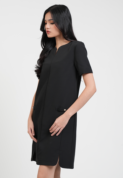 Adelaide Little Black Sheath Dress