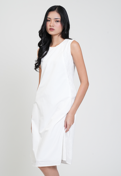 Andrea Side Lace Panel A-line Dress