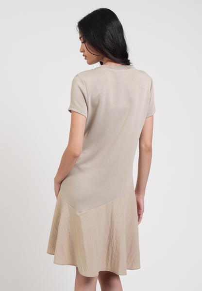 Crystal Modern Diagonal Seam A-Line Dress