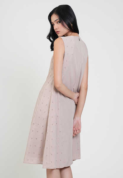 Andrea Side Lace Panel A-line Dress