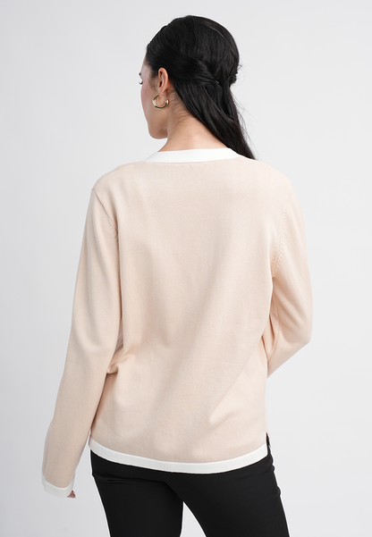 Amelia Signature Button-Up Knit Cardigan