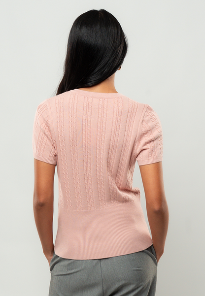 Lilly Classic Cable Knit Cardigan Top