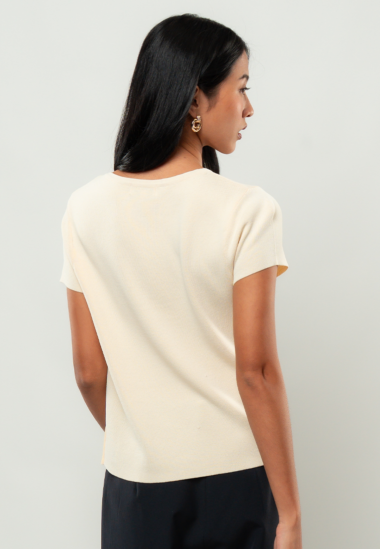 Marissa Abstract Colorblock Knit Top