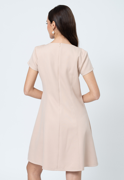 Mirren A-line Dress With V Cut
