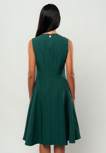 Noa A-Line Dress with Notched V-Neck