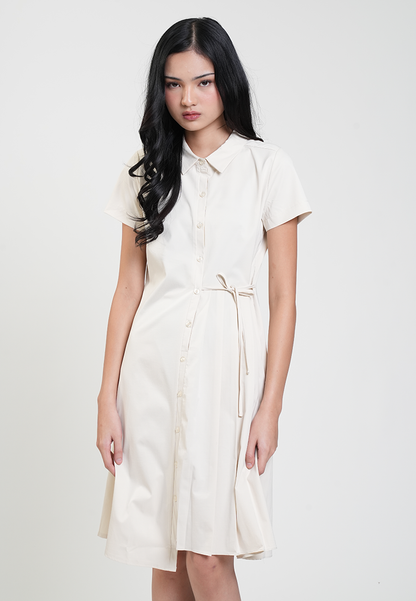 Elodie Button-Down Waist Tie Dress