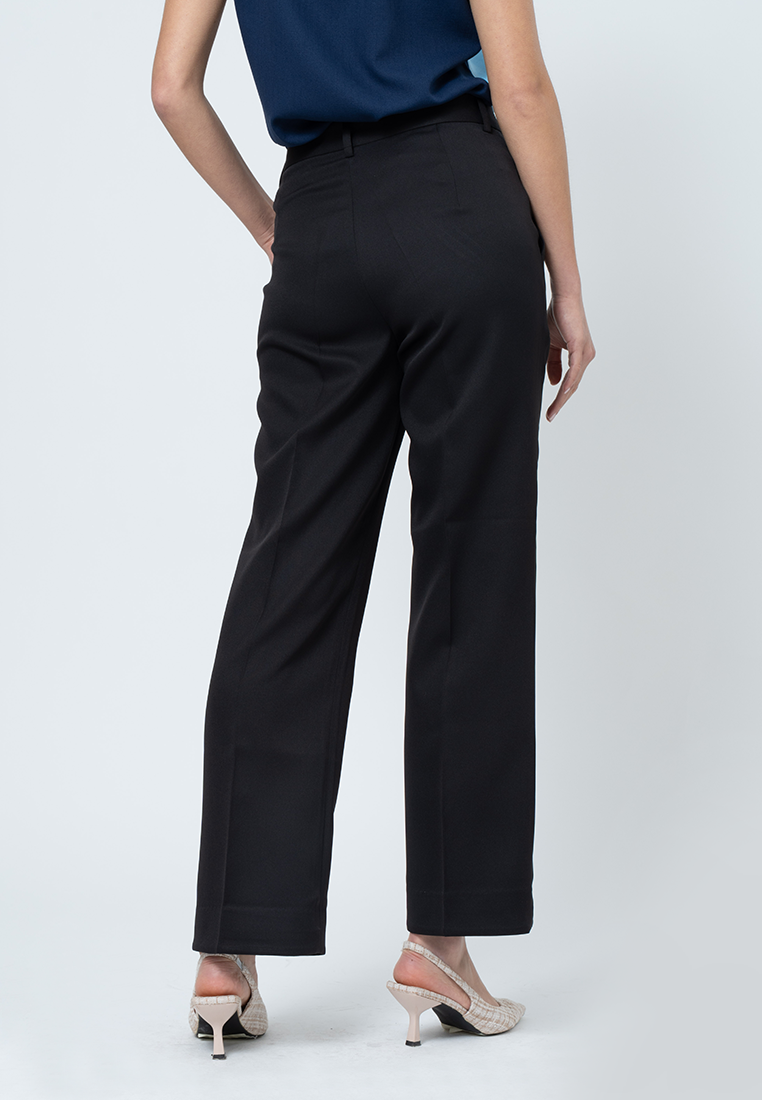 Paisley Embroidered Pocket Flap Detail Pants