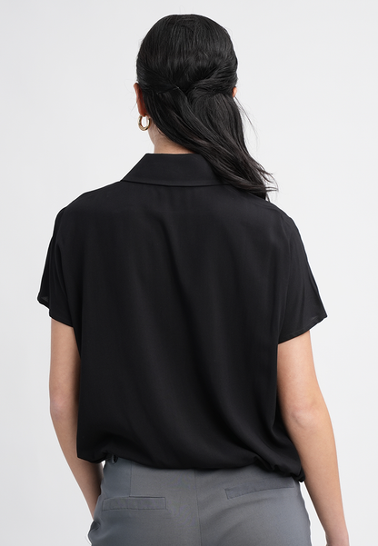 Nikka Classic Collared Button-Up Top