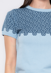 Bellamy Honeycomb Printed Knit Top