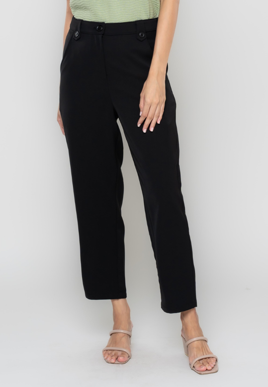 Corinne Button Detail Pants