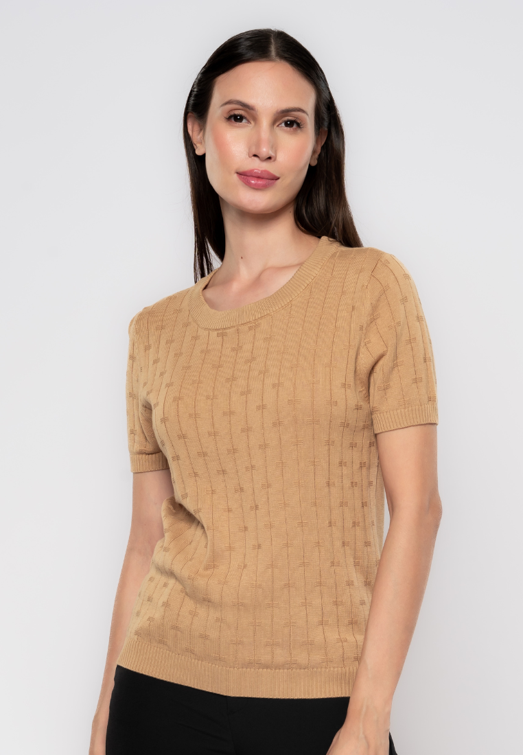 Lucille Textured Knit Blouse