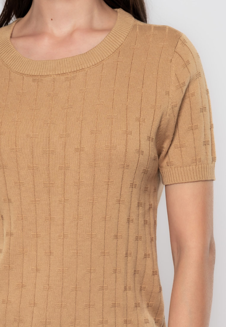 Lucille Textured Knit Blouse