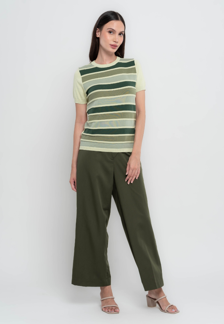 Noemi Gradient Stripes Flatknit Top