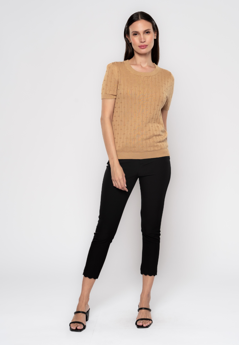 Lucille Textured Knit Blouse