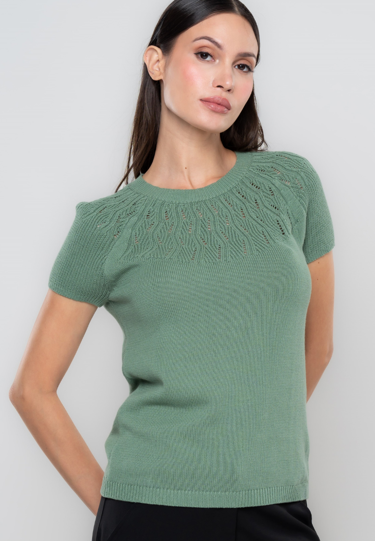 Briar Pointelle Textured Flatknit