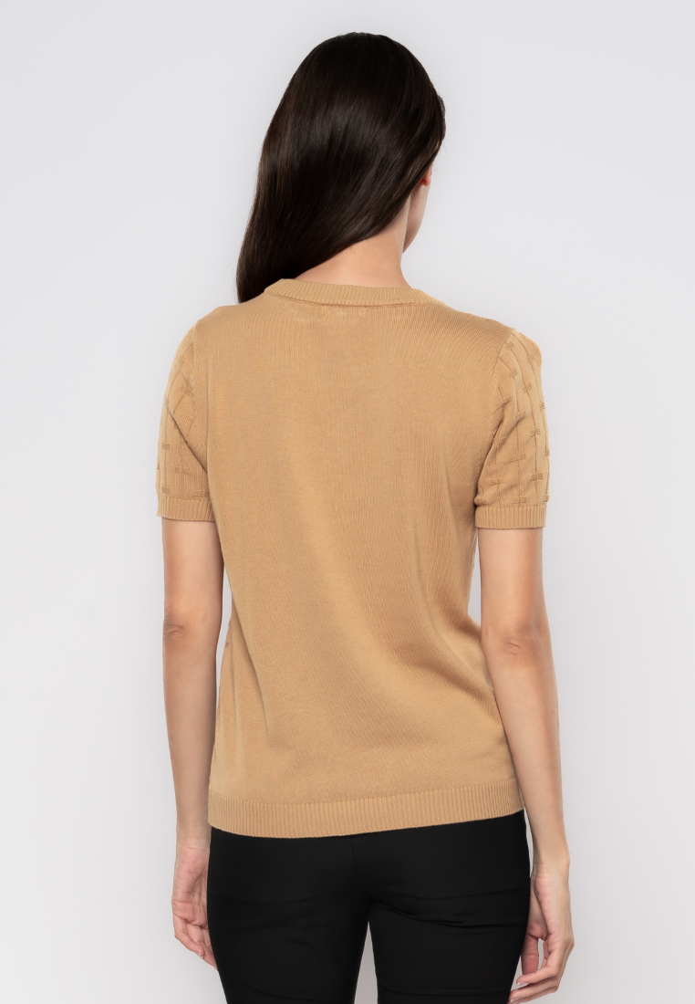 Lucille Textured Knit Blouse