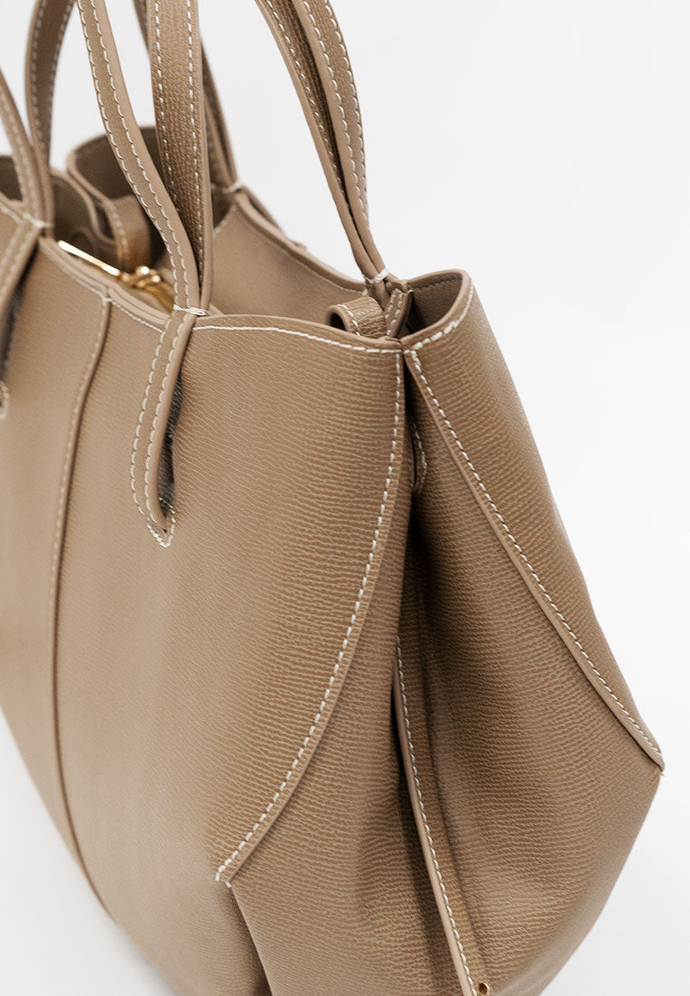 Clementine Contrast Stitch Tote