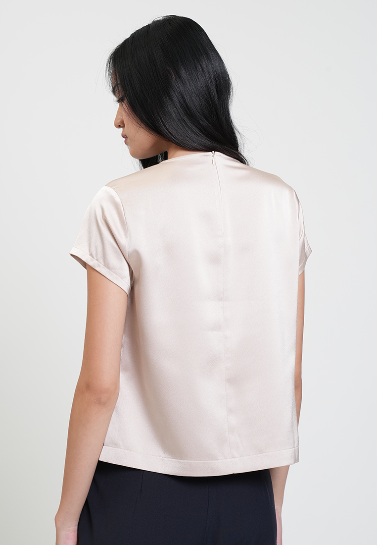 Jasmine Draped Neck Relaxed Top