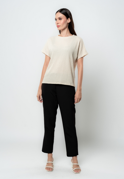 Althea Textured Flat Knit Top