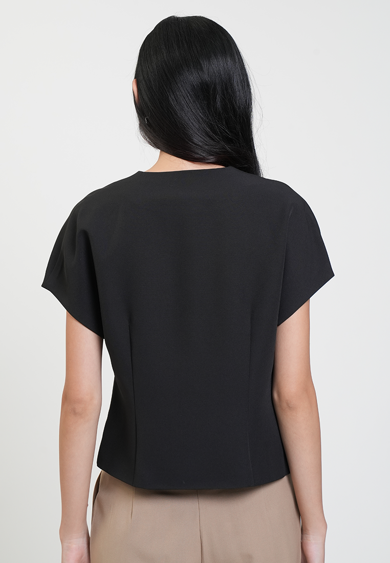 Eliza V-neck Asymmetric Wrap Top
