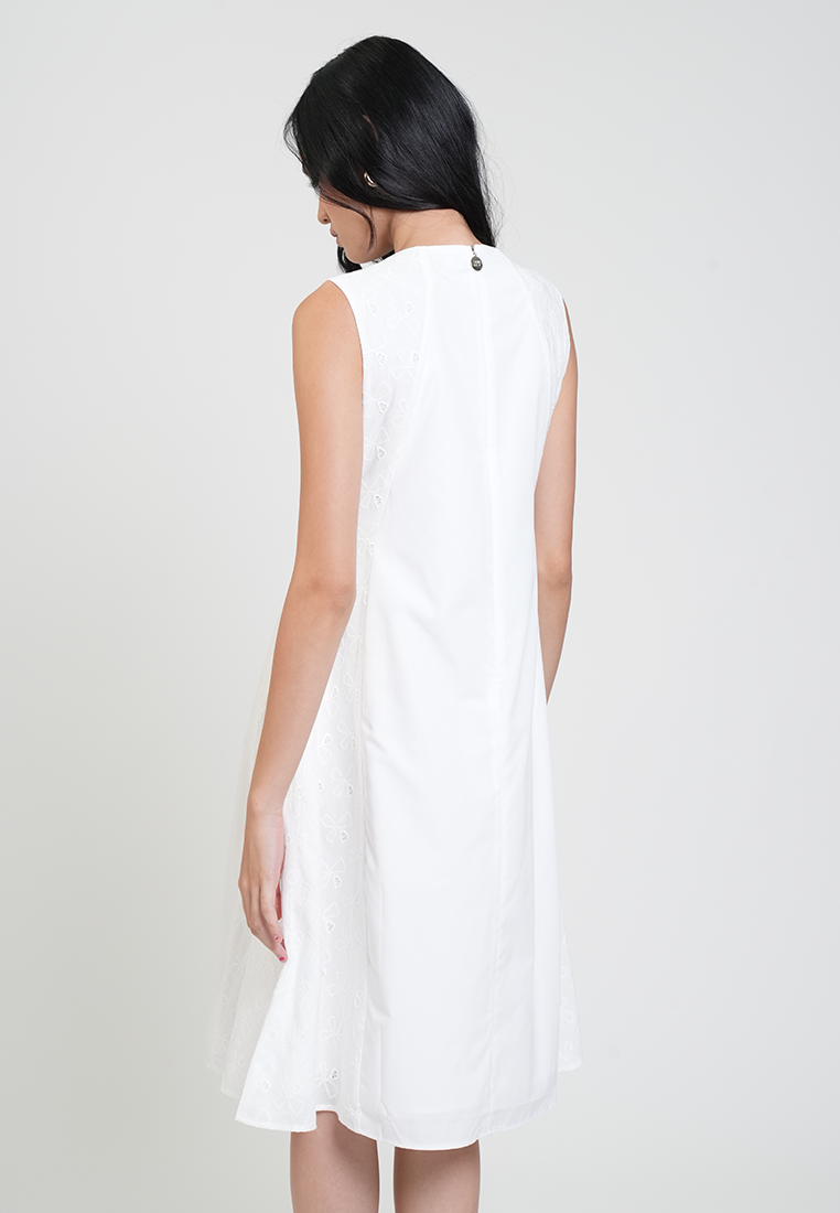 Andrea Side Lace Panel A-line Dress