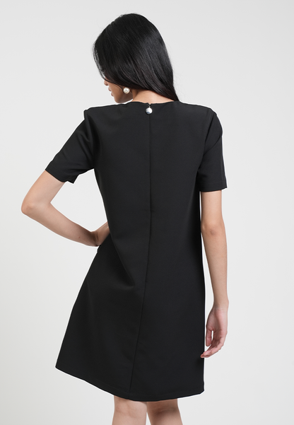 Adelaide Little Black Sheath Dress