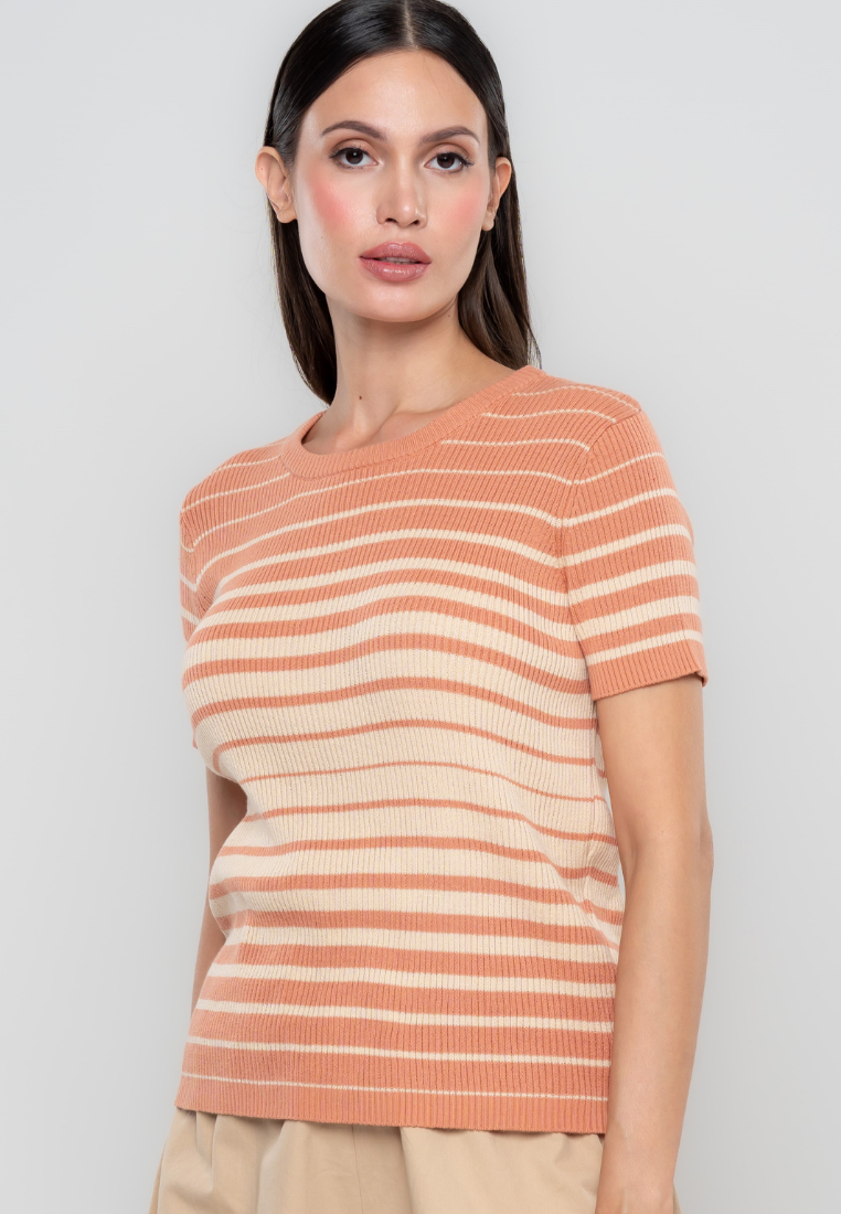 Bristol Stripe-Printed Flatknit