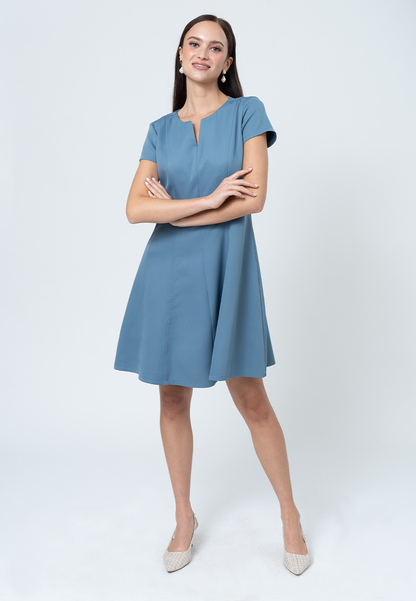 Mirren A-line Dress With V Cut