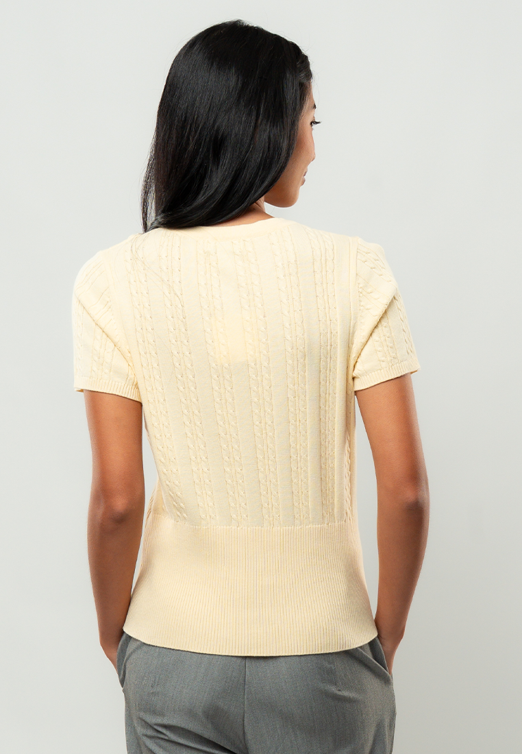 Lilly Classic Cable Knit Cardigan Top