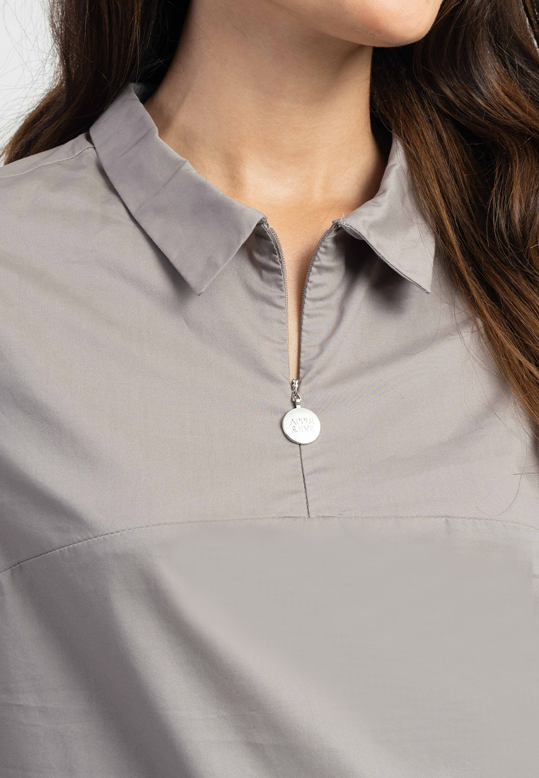 Carissa Collared Puff Sleeve Top