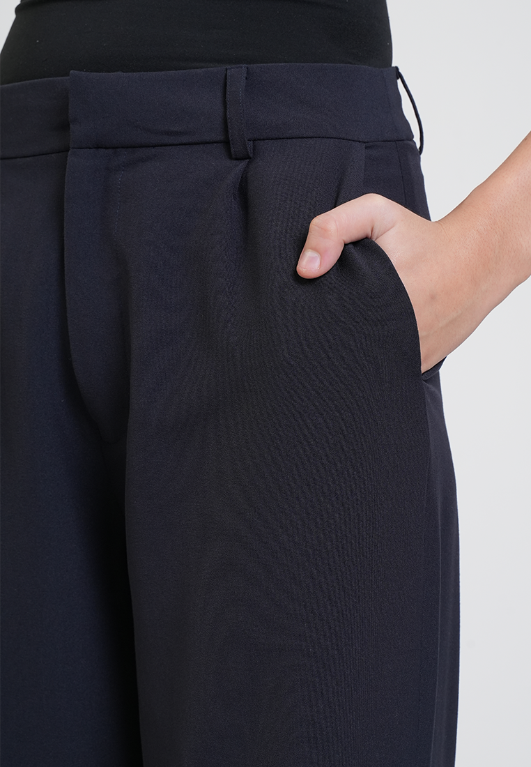 Rachel Pleated Wide-Leg Trousers