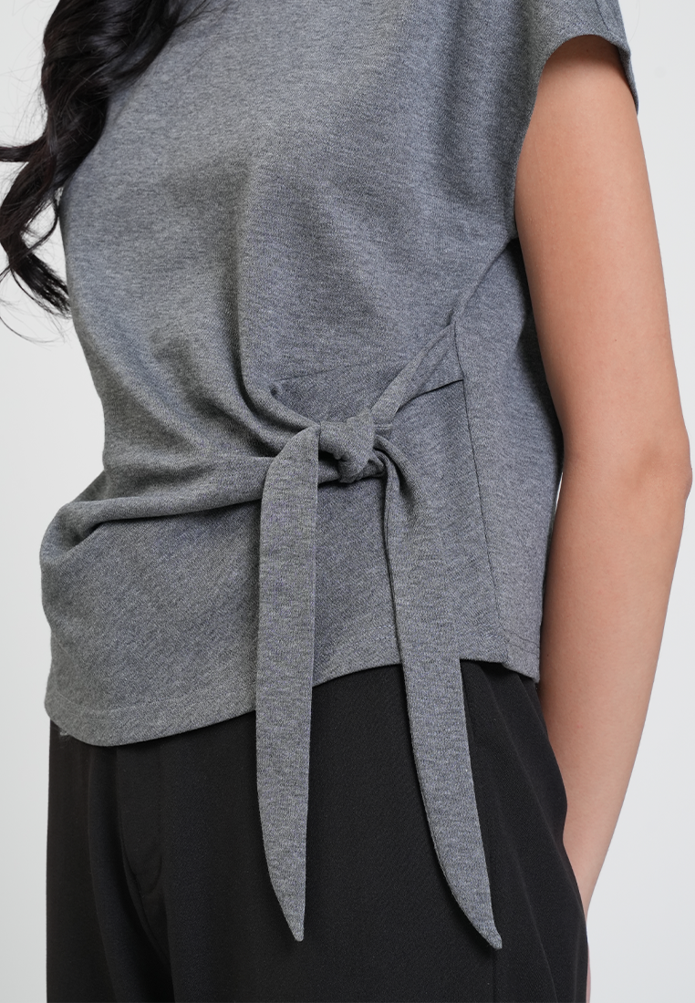 Delilah Asymmetric Side-Knot Top