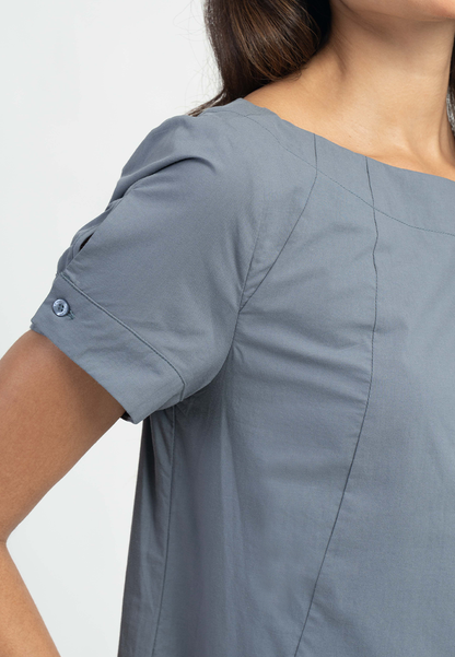 Selah Short Sleeves Boat Neck Top