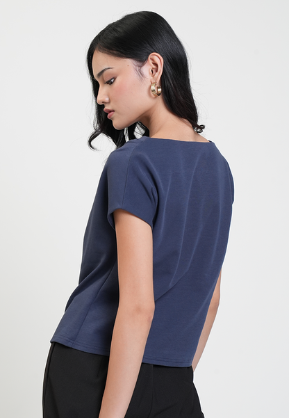 Jasmine Draped Neck Relaxed Top