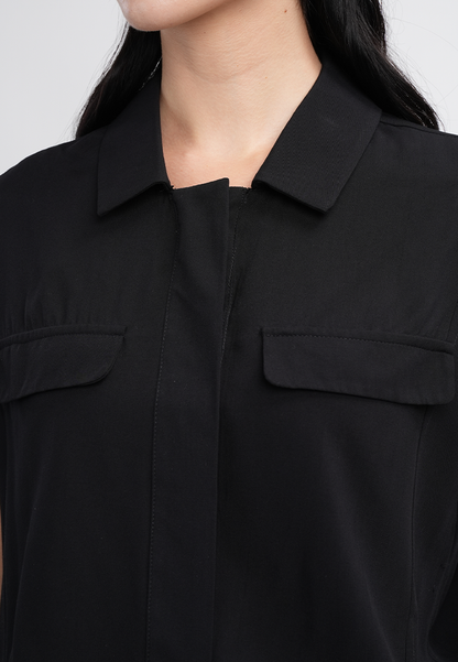 Nikka Classic Collared Button-Up Top