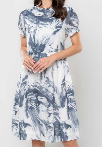 Devonne Abstract Printed Dress