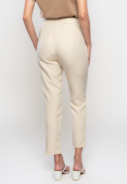 Imogene Slim Pants with Waist Button Detail