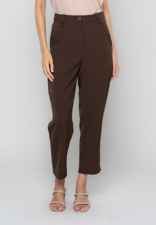 Corinne Button Detail Pants