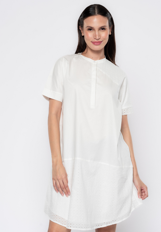 Nelly Shift Plain Cotton Dress