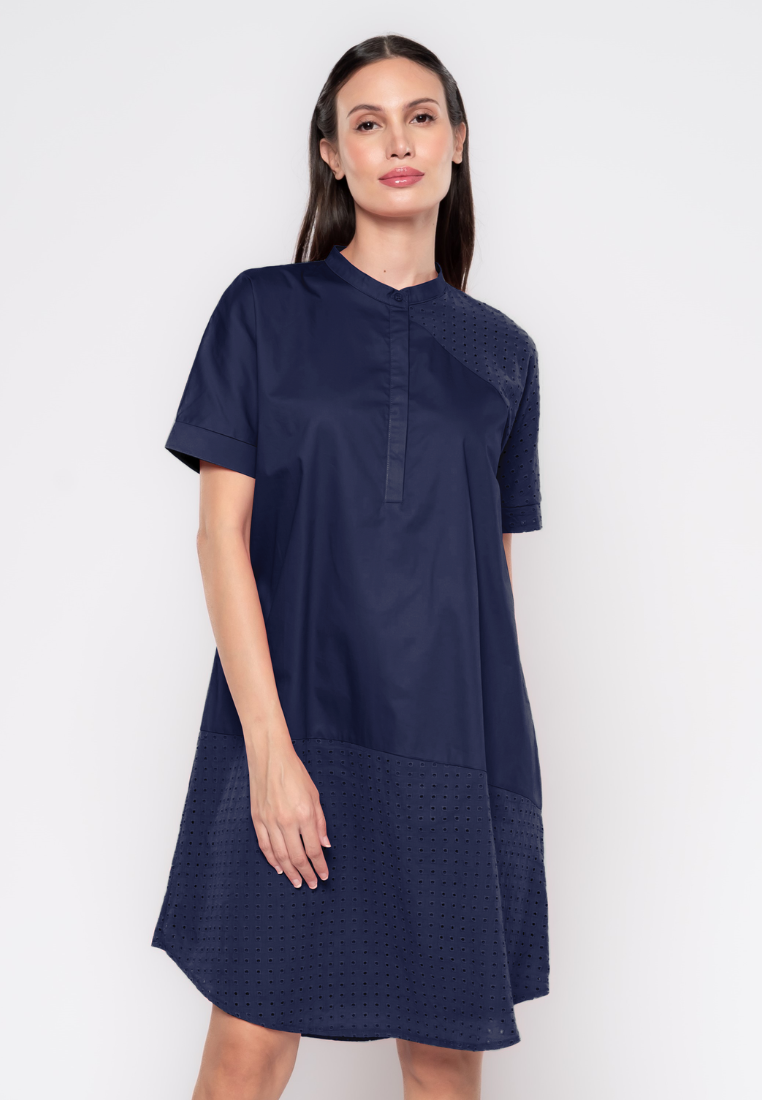 Nelly Shift Plain Cotton Dress