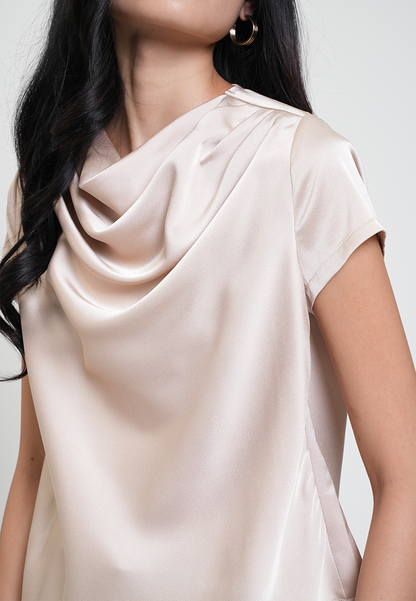 Jasmine Draped Neck Relaxed Top