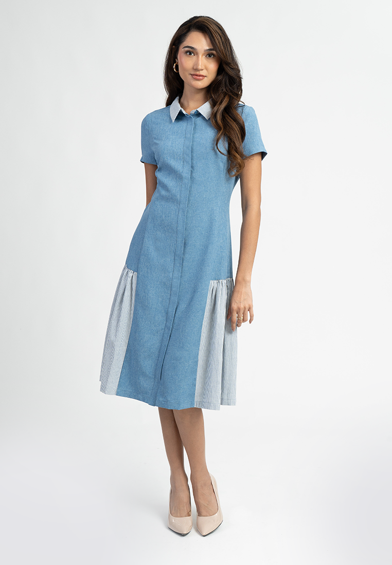 Suzannah Collared A-Line Dress
