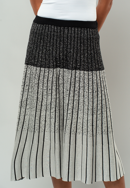 Sarah Knitted Midi Pleated Skirt