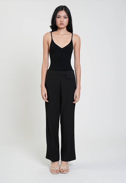 Venice Straight-Leg Trousers with Pockets