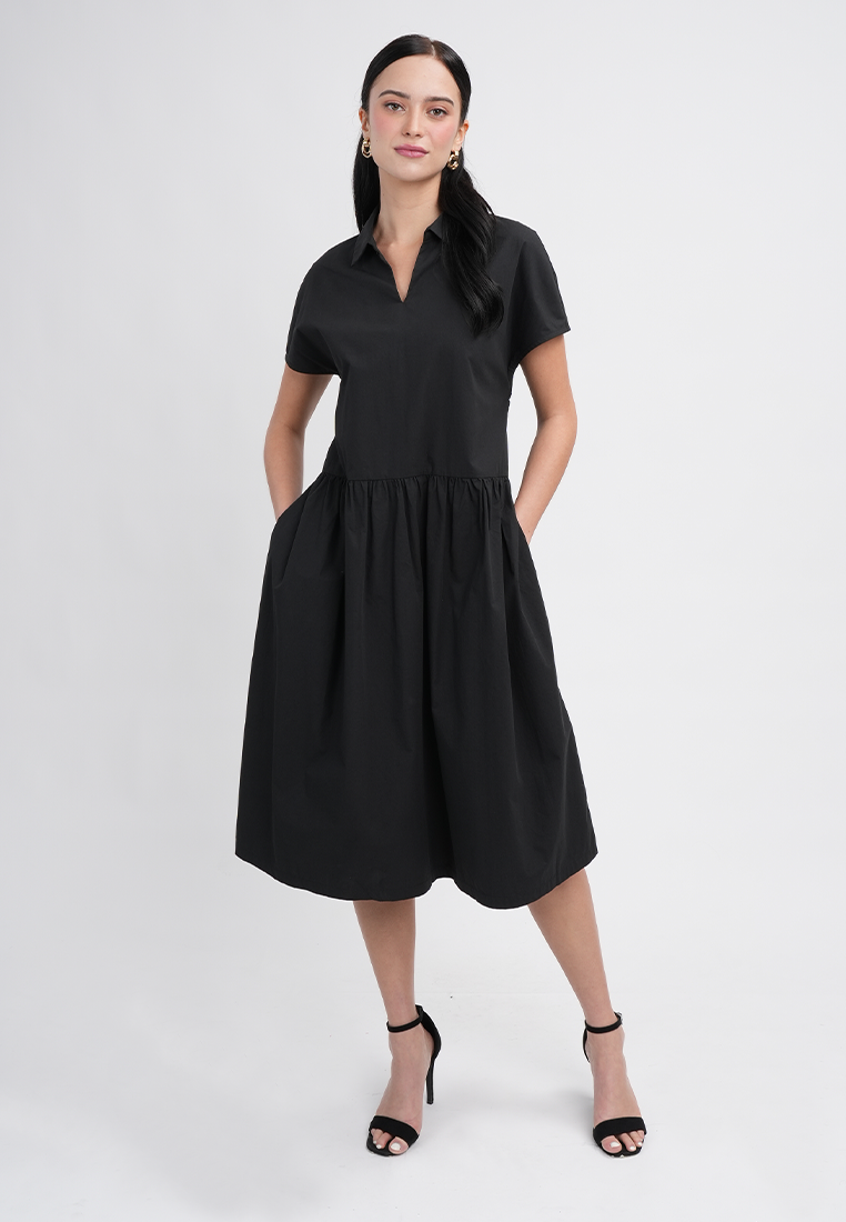 Noelle Collared Midi Dress