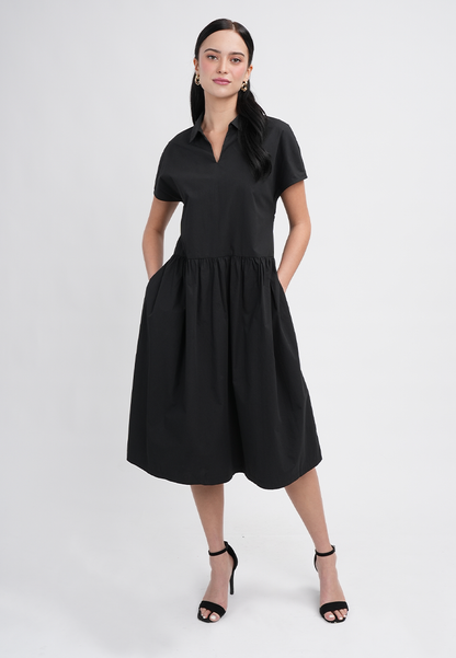 Noelle Collared Midi Dress